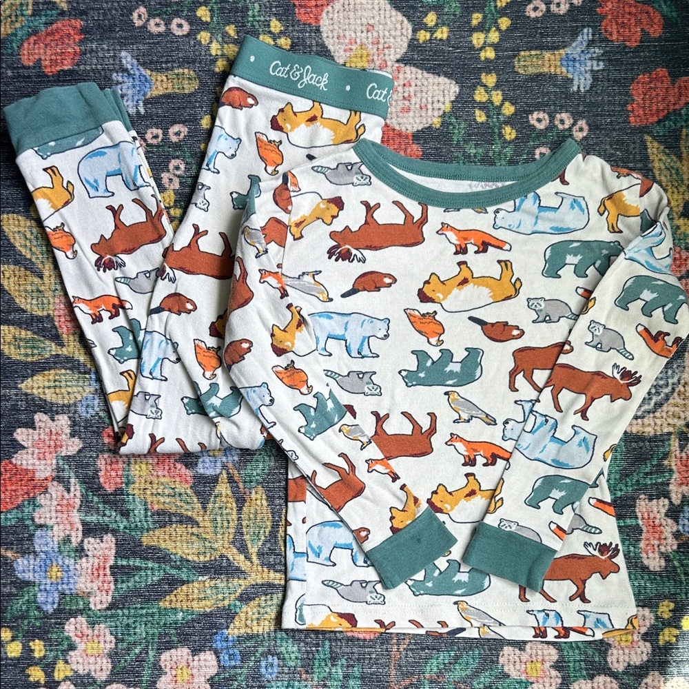 Cat & Jack Boys Animal Snug-Fit Pajamas, Size 6